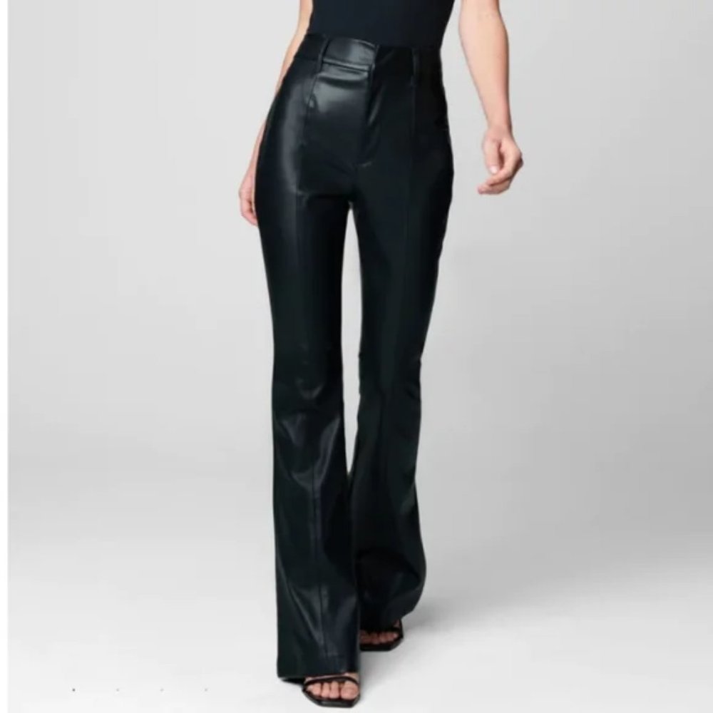 NEW! Blank NYC | 'Stand Out' Faux Leather High-Rise Flare Pants - size 29